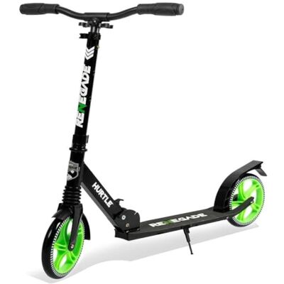 Hurtle Patinete de Ciudad con Ruedas XXL, Plegable hasta 100 kg, Altura Ajustable con Correa, Freno de Pedal y Soporte para Viajes Escolares, Ocio y Transporte Urbano, para niños, Adolescentes y Hurtle Patinete de Ciudad con Ruedas XXL, Plegable hasta 100 kg, Altura Ajustable con Correa, Freno de Pedal y Soporte para Viajes Escolares, Ocio y Transporte Urbano, para niños, Adolescentes y