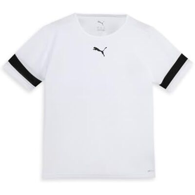 PUMA Unisex niños Shirt, White- Black- White, 116 PUMA Unisex niños Shirt, White- Black- White, 116