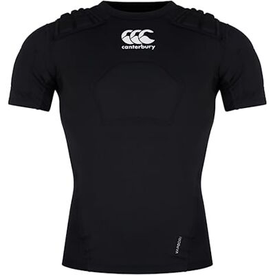 Canterbury Chaleco de Rugby Unisex Pro Protection para Adultos, Protege el Pecho y los Hombros, Transpirable, Ligero y Flexible, Color Negro, Blanco y Plateado, Talla 2XL Canterbury Chaleco de Rugby Unisex Pro Protection para Adultos, Protege el Pecho y los Hombros, Transpirable, Ligero y Flexible, Color Negro, Blanco y Plateado, Talla 2XL