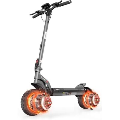 iScooter Patinete E con Permiso de circulación para Adultos con Doble accionamiento e Intermitente, Alcance máximo 80 km 35% de inclinación, Capacidad de Carga de 150 kg, Abe Plegable Offroad E Roller con iScooter Patinete E con Permiso de circulación para Adultos con Doble accionamiento e Intermitente, Alcance máximo 80 km 35% de inclinación, Capacidad de Carga de 150 kg, Abe Plegable Offroad E Roller con