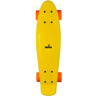 Ridge Mini Cruiser Skateboard, Color Amarillo/Naranja, Talla 55 cm Ridge Mini Cruiser Skateboard, Color Amarillo/Naranja, Talla 55 cm