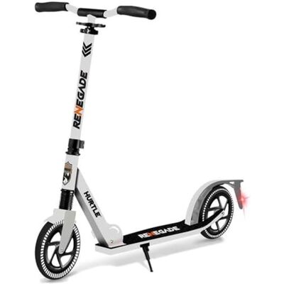 Hurtle Patinete de Ciudad con Ruedas XXL, Plegable hasta 100 kg, Altura Ajustable con Correa, Freno de Pedal y Soporte para Viajes Escolares, Ocio y Transporte Urbano, para niños, Adolescentes y Hurtle Patinete de Ciudad con Ruedas XXL, Plegable hasta 100 kg, Altura Ajustable con Correa, Freno de Pedal y Soporte para Viajes Escolares, Ocio y Transporte Urbano, para niños, Adolescentes y