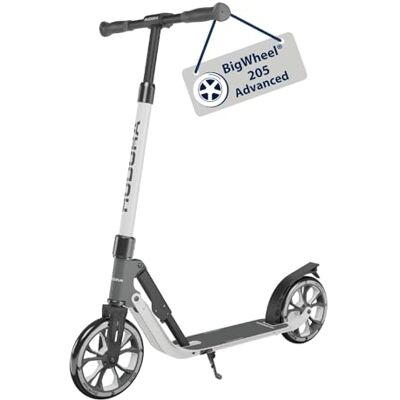 Hudora BigWheel® 205 Advanced Scooter Ash Patinete de Aluminio cómodo para hasta 100 kg Patinete Plegable y Ajustable en Altura Scooter para niños/Adolescentes y Adultos Hudora BigWheel® 205 Advanced Scooter Ash Patinete de Aluminio cómodo para hasta 100 kg Patinete Plegable y Ajustable en Altura Scooter para niños/Adolescentes y Adultos
