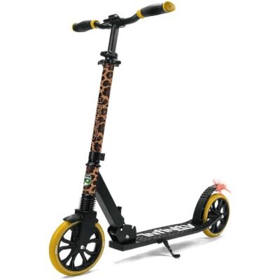 SereneLife Patinete de Ciudad Estable, Altura Regulable, Plegable, Incluye Correa, Soporte y Freno de Pedal, para niños y Adultos hasta 100 kg, Leopardo SereneLife Patinete de Ciudad Estable, Altura Regulable, Plegable, Incluye Correa, Soporte y Freno de Pedal, para niños y Adultos hasta 100 kg, Leopardo
