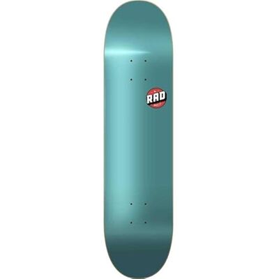 RAD Unisex – Adultos en Blanco Logo Skateboard Teal Maple, 8 Pulgadas RAD Unisex – Adultos en Blanco Logo Skateboard Teal Maple, 8 Pulgadas