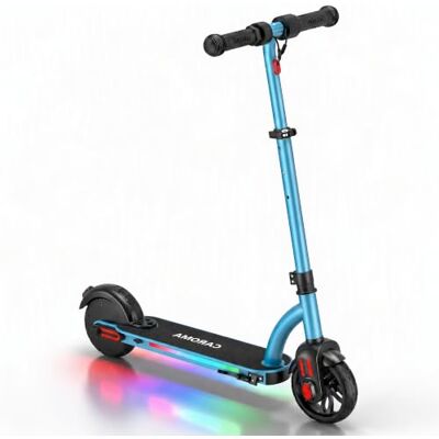 Caroma Patinete eléctrico para niños de 6 a 12 años, con Motor de 150 W, 3 velocidades hasta 16 km/h, luz LED, Altura Ajustable, Alcance de 10 km, Regalo para niños y niñas Caroma Patinete eléctrico para niños de 6 a 12 años, con Motor de 150 W, 3 velocidades hasta 16 km/h, luz LED, Altura Ajustable, Alcance de 10 km, Regalo para niños y niñas