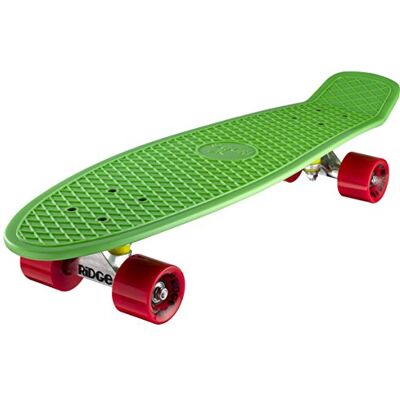 Ridge Retro 27 Skateboards, color verde y rojo, 68 cm (28'') Ridge Retro 27 Skateboards, color verde y rojo, 68 cm (28'')