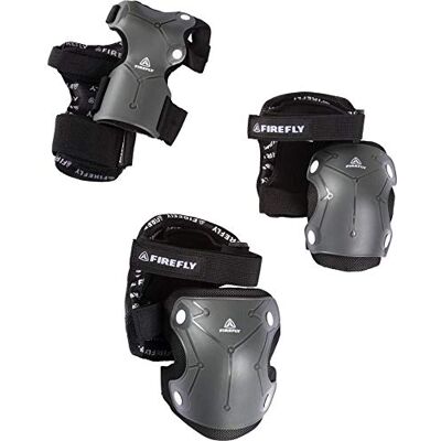 Firefly Sportsline Set de Protecciones, Todo el año, Unisex, Color Negro/Blanco, tamaño Small Firefly Sportsline Set de Protecciones, Todo el año, Unisex, Color Negro/Blanco, tamaño Small