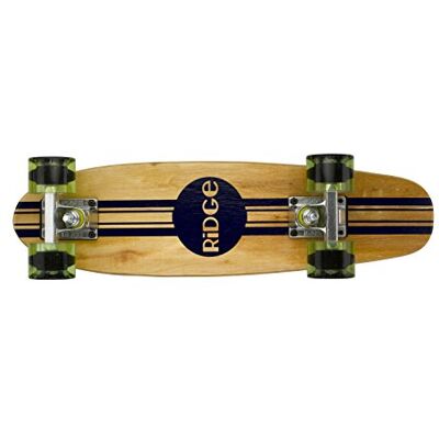 Ridge Skateboards Original Cruiser en Arce, 22", 56 cm, Blanco Brillante/Negro Ridge Skateboards Original Cruiser en Arce, 22", 56 cm, Blanco Brillante/Negro