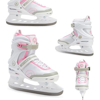 ATTABO Tora Patines de Hielo, Mujeres, Blanco, 39 ATTABO Tora Patines de Hielo, Mujeres, Blanco, 39
