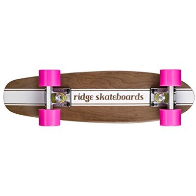 Ridge Skateboards Maple Mini Dark Dye Longboard, Color Rosa, Talla 22-Inch Ridge Skateboards Maple Mini Dark Dye Longboard, Color Rosa, Talla 22-Inch