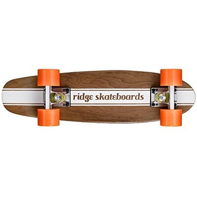 Ridge Skateboards Maple Mini Dark Dye Longboard, Color Naranja, Talla 22-Inch Ridge Skateboards Maple Mini Dark Dye Longboard, Color Naranja, Talla 22-Inch
