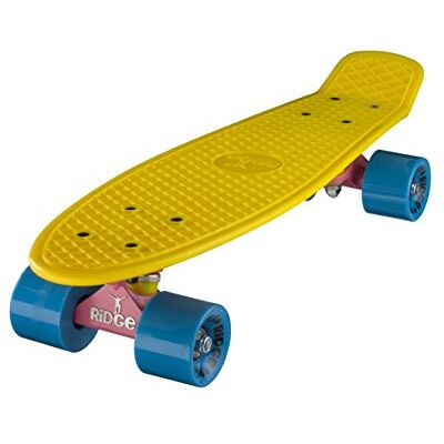 Ridge Skateboards Mix It Up Mini Cruiser 22", Hecho en el Reino Unido, 55cm, Mezcla de Camiones y Ruedas Ridge Skateboards Mix It Up Mini Cruiser 22", Hecho en el Reino Unido, 55cm, Mezcla de Camiones y Ruedas