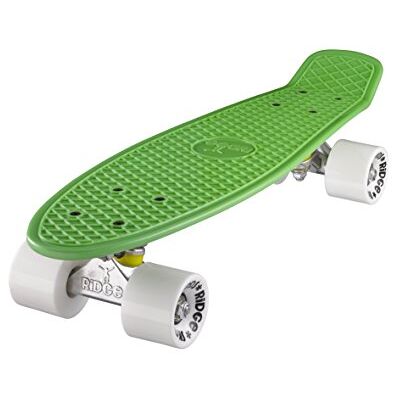 Ridge Retro 22 Skateboard, Color Verde y Blanco, 55 cm (22'') Ridge Retro 22 Skateboard, Color Verde y Blanco, 55 cm (22'')