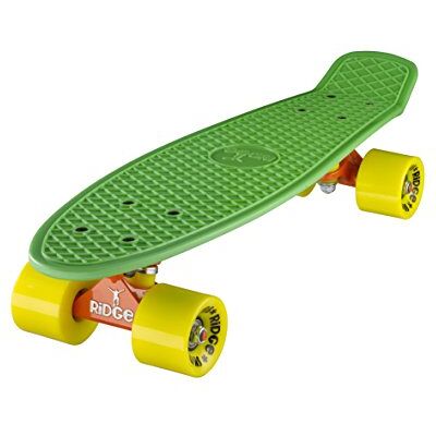 Ridge Skateboards Mix It Up Mini Cruiser 22", Hecho en el Reino Unido, 55cm, Mezcla de Camiones y Ruedas Ridge Skateboards Mix It Up Mini Cruiser 22", Hecho en el Reino Unido, 55cm, Mezcla de Camiones y Ruedas