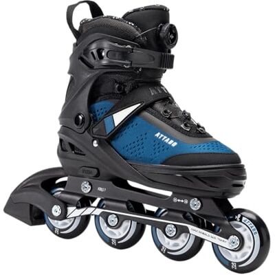 ATTABO Stormglider 2 Patines en línea Ajustables para niños, Color Azul – Softboot con Coolmax, Sistema Fitgo, ABEC-7, Patinete de Ocio para niños (31-34) ATTABO Stormglider 2 Patines en línea Ajustables para niños, Color Azul – Softboot con Coolmax, Sistema Fitgo, ABEC-7, Patinete de Ocio para niños (31-34)