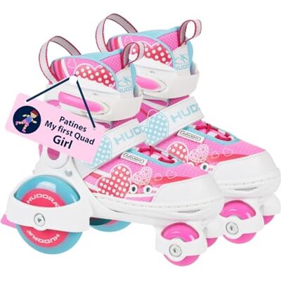 HUDORA My First Quad Girl - Patines ajustables 26-29 HUDORA My First Quad Girl - Patines ajustables 26-29
