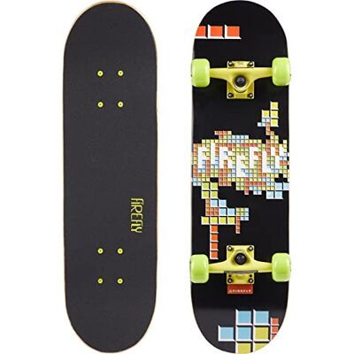 FIREFLY SKB 305 Skateboard, Adultos Unisex, Black/Green Lime/Gre, One Size FIREFLY SKB 305 Skateboard, Adultos Unisex, Black/Green Lime/Gre, One Size