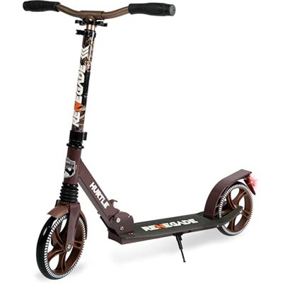 Hurtle Renegade Kick Scooters for Kids Teenagers Adults- 2 Wheel Kids Scooter with Adjustable T-Bar Handlebar Alloy Anti-Slip Deck Portable Folding Scooters for Kids with Carrying Strap Hurtle Renegade Kick Scooters for Kids Teenagers Adults- 2 Wheel Kids Scooter with Adjustable T-Bar Handlebar Alloy Anti-Slip Deck Portable Folding Scooters for Kids with Carrying Strap