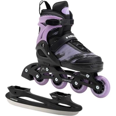 ATTABO Head Galaxy 2 en 1 Patines en línea para niños de tamaño Ajustable, riel de Aluminio, ABEC-7, Ruedas 82A, con patín, para Tiempo Libre y Patinaje sobre Hielo (Lila, 38-41) ATTABO Head Galaxy 2 en 1 Patines en línea para niños de tamaño Ajustable, riel de Aluminio, ABEC-7, Ruedas 82A, con patín, para Tiempo Libre y Patinaje sobre Hielo (Lila, 38-41)