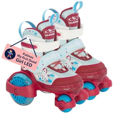 Hudora My First Quad Patines LED para niña (Talla 30-33) Hudora My First Quad Patines LED para niña (Talla 30-33)