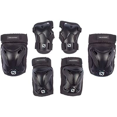 Nijdam Protector para Patines Unisex, All Weather, Color Negro/Gris, tamaño Medium Nijdam Protector para Patines Unisex, All Weather, Color Negro/Gris, tamaño Medium