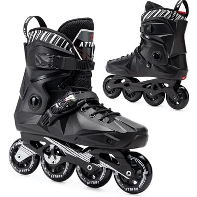 ATTABO Patines en Línea Riftskates 40 EU Negro Versátiles Patines Freestyle Patinar por la Ciudad o Trucos de Patinaje Rodamientos Duraderos ABEC-9 Ruedas PU 85A Ligero y Cómodo ATTABO Patines en Línea Riftskates 40 EU Negro Versátiles Patines Freestyle Patinar por la Ciudad o Trucos de Patinaje Rodamientos Duraderos ABEC-9 Ruedas PU 85A Ligero y Cómodo