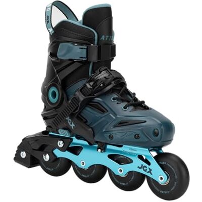 ATTABO JGX Patines en línea Ajustables para niños, con riel de Aluminio, ABEC-7, Ruedas de Poliuretano 85A, Azul (35-38) ATTABO JGX Patines en línea Ajustables para niños, con riel de Aluminio, ABEC-7, Ruedas de Poliuretano 85A, Azul (35-38)
