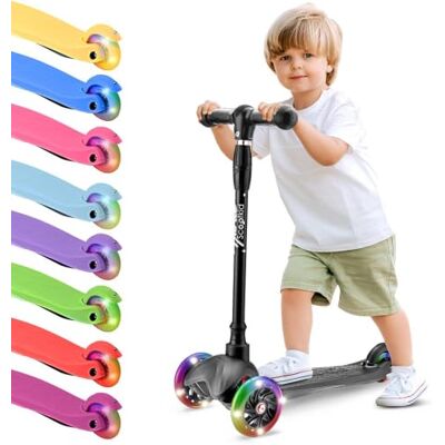Hurtle Patinete Infantil de 2 a 5 años, con Ruedas LED, Color Negro Hurtle Patinete Infantil de 2 a 5 años, con Ruedas LED, Color Negro