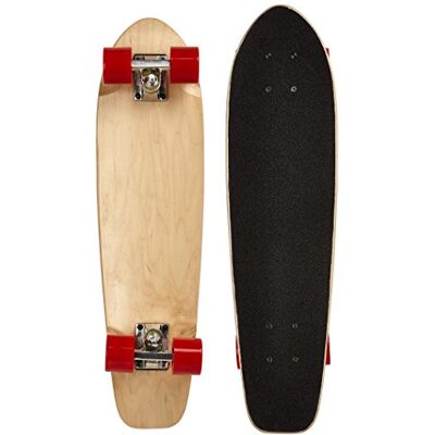 Ridge Natural Range Cruiser Skateboard, Unisex Adulto, Rojo/Marrón, 27 Ridge Natural Range Cruiser Skateboard, Unisex Adulto, Rojo/Marrón, 27