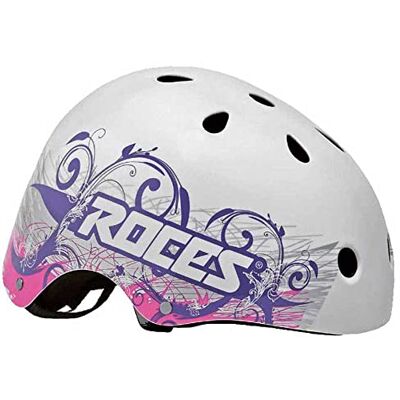 ROCES Tattoo AGGR. Casco, Agresivo Senior, Blanco/Violeta, L ROCES Tattoo AGGR. Casco, Agresivo Senior, Blanco/Violeta, L