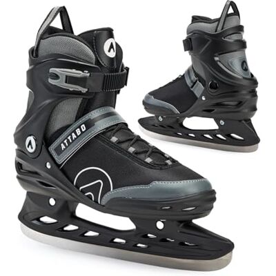 ATTABO Tora Patines de Hielo, Hombres, Negro, 42 ATTABO Tora Patines de Hielo, Hombres, Negro, 42