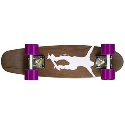 Ridge Madera Mini Cruiser Number One Skateboard, MPB-22-NR1 Morado Morado Ridge Madera Mini Cruiser Number One Skateboard, MPB-22-NR1 Morado Morado