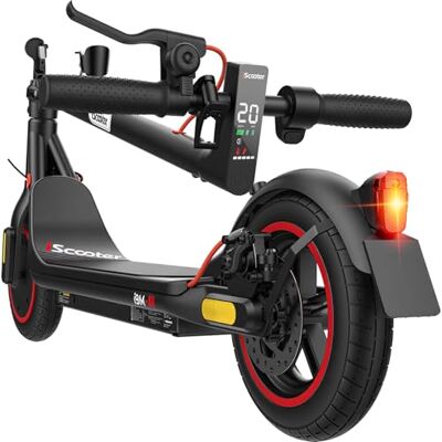 iScooter Patinete electrónico con Permiso de circulación para Adultos con Control de aplicación Inteligente, Alcance máximo de 30 km, Abe Plegable con neumáticos de Aire de 10 Pulgadas, Scooter eléctrico máx iScooter Patinete electrónico con Permiso de circulación para Adultos con Control de aplicación Inteligente, Alcance máximo de 30 km, Abe Plegable con neumáticos de Aire de 10 Pulgadas, Scooter eléctrico máx