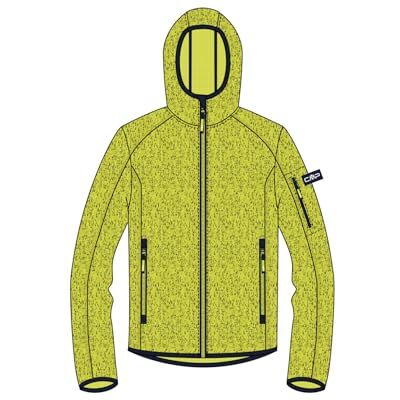 CMP Cárdigan Unisex para niños con Capucha Fija, Lima Oscura, 176 cm CMP Cárdigan Unisex para niños con Capucha Fija, Lima Oscura, 176 cm