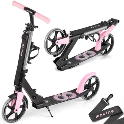 Movino Infinity Scooter para niños y Adultos, Plegable, Ruedas Grandes de 200 mm, portabotellas, Correa de Transporte Movino Infinity Scooter para niños y Adultos, Plegable, Ruedas Grandes de 200 mm, portabotellas, Correa de Transporte