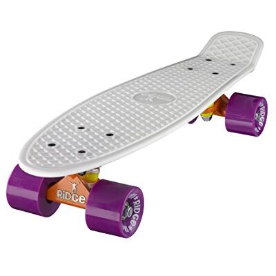 Ridge Skateboards Mix It Up Mini Cruiser 22", Hecho en el Reino Unido, 55cm, Mezcla de Camiones y Ruedas Ridge Skateboards Mix It Up Mini Cruiser 22", Hecho en el Reino Unido, 55cm, Mezcla de Camiones y Ruedas
