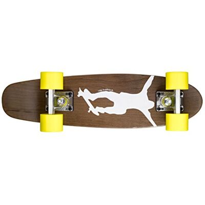Ridge Skateboards Maple Mini Dark Dye Longboard, Color Amarillo, Talla 22-Inch Ridge Skateboards Maple Mini Dark Dye Longboard, Color Amarillo, Talla 22-Inch