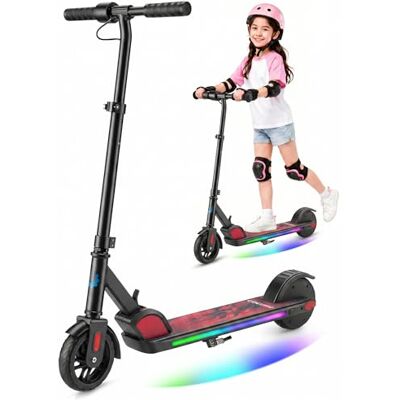 Caroma Patinete eléctrico para niños de 6 a 12 años, Motor 150 W hasta 16 km/h, Alcance de 12 km, Patinete eléctrico Plegable con Luces de Colores y Pantalla LED, Velocidad y Altura Caroma Patinete eléctrico para niños de 6 a 12 años, Motor 150 W hasta 16 km/h, Alcance de 12 km, Patinete eléctrico Plegable con Luces de Colores y Pantalla LED, Velocidad y Altura