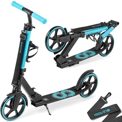 Movino Infinity Scooter para niños y Adultos, Plegable, Ruedas Grandes de 200 mm, portabotellas, Correa de Transporte Movino Infinity Scooter para niños y Adultos, Plegable, Ruedas Grandes de 200 mm, portabotellas, Correa de Transporte