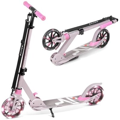Movino Patinete para Niños Adultos y Adolescentes hasta 100 kg Scooter Plegable Urbano Ruedas LED Grandes 180 mm Manillar Ajustable City Light Movino Patinete para Niños Adultos y Adolescentes hasta 100 kg Scooter Plegable Urbano Ruedas LED Grandes 180 mm Manillar Ajustable City Light