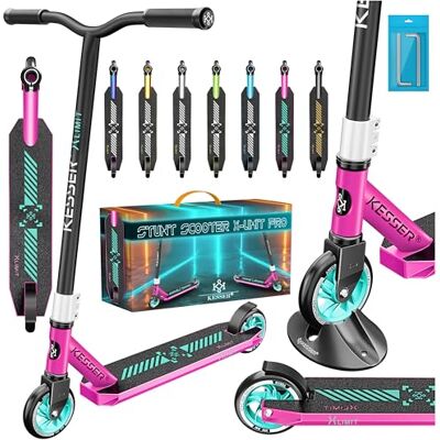 KESSER ® Patinete acrobático X-Limit-Pro, Funscooter con dirección de 360Ḟ, Patinete acrobático con Soporte, rodamientos de Bolas ABEC 9, Ruedas de PU de 110 mm, Patinete Scooter, KESSER ® Patinete acrobático X-Limit-Pro, Funscooter con dirección de 360Ḟ, Patinete acrobático con Soporte, rodamientos de Bolas ABEC 9, Ruedas de PU de 110 mm, Patinete Scooter,