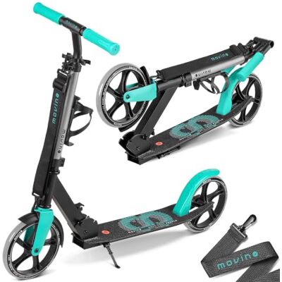 Movino Infinity Scooter para niños y Adultos, Plegable, Ruedas Grandes de 200 mm, portabotellas, Correa de Transporte Movino Infinity Scooter para niños y Adultos, Plegable, Ruedas Grandes de 200 mm, portabotellas, Correa de Transporte