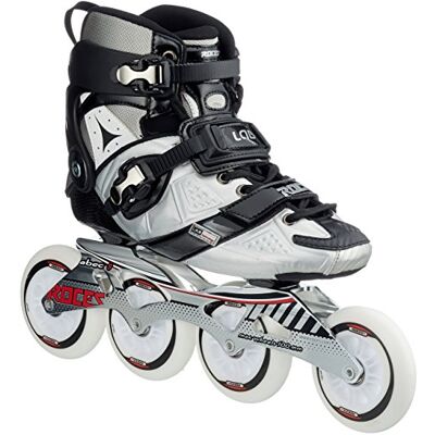 ROCES Lab, Patines en Línea Unisex, Multicolor (Negro/Plateado), 44 ROCES Lab, Patines en Línea Unisex, Multicolor (Negro/Plateado), 44