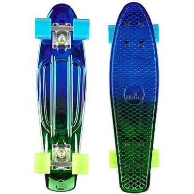 Ridge Skateboards Neochrome Mini Cruiser 22", 55cm, Completa, Rainbow, Metallics, Fades Ridge Skateboards Neochrome Mini Cruiser 22", 55cm, Completa, Rainbow, Metallics, Fades