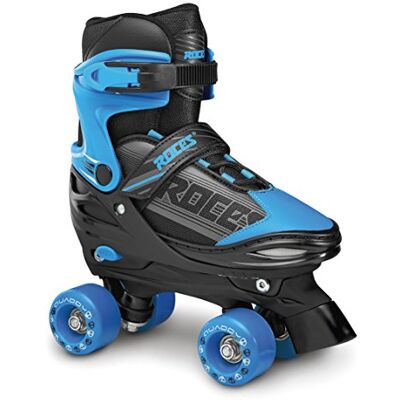 ROCES QUADDY Boy Skateboard, Bimbo, Negro/Azul, 34-37 ROCES QUADDY Boy Skateboard, Bimbo, Negro/Azul, 34-37