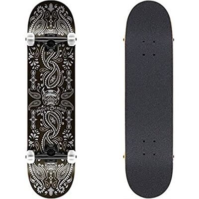 Speed Demon Bandana Monopatín, Adultos Unisex, Negro/Plata, 7.25 Speed Demon Bandana Monopatín, Adultos Unisex, Negro/Plata, 7.25