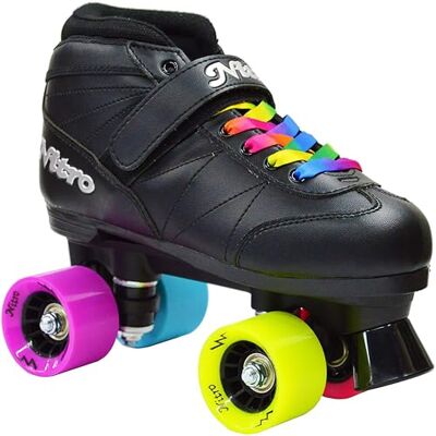 Epic Skates Epic Super Nitro Rainbow Quad Patines, Black/Rainbow Epic Skates Epic Super Nitro Rainbow Quad Patines, Black/Rainbow