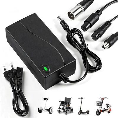 Carehabi Cargador Patinete Eléctrico 42V 2A Universal (5 Conectores) – Compatible con Xiaomi, Ninebot Segway, Wispeed, UrbanGlide – Cargador Batería 36V para Hoverboard, Bicicleta Eléctrica y Scooter Carehabi Cargador Patinete Eléctrico 42V 2A Universal (5 Conectores) – Compatible con Xiaomi, Ninebot Segway, Wispeed, UrbanGlide – Cargador Batería 36V para Hoverboard, Bicicleta Eléctrica y Scooter