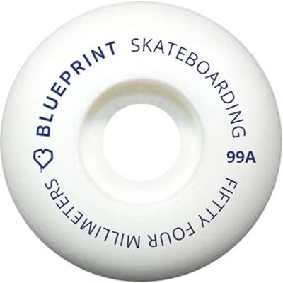 Blueprint Mini Heart 54mm Blanco 99A - Ruedas de skateboard Blueprint Mini Heart 54mm Blanco 99A - Ruedas de skateboard